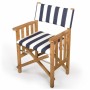 Directors chair II navy/white deluxe