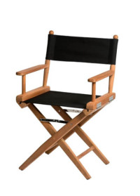Silla de Director plegable I Canvas Negro Aceitada