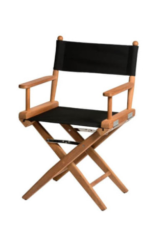 Silla de Director plegable I Canvas Negro Aceitada